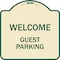 Signmission Welcome Guest Parking Heavy-Gauge Aluminum Architectural Sign, 18" x 18", TG-1818-22705 A-DES-TG-1818-22705 - alternate 1